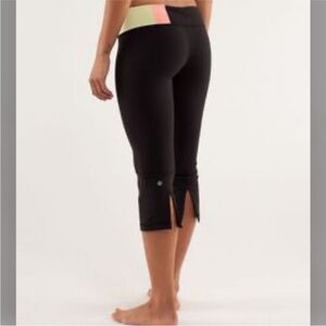 lululemon athletica Black Cropped Pants